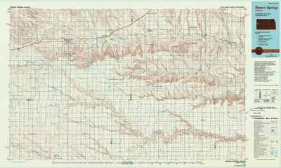 United States Geological Survey Sharon Springs, KS (1985, 100000-Scale) digital map