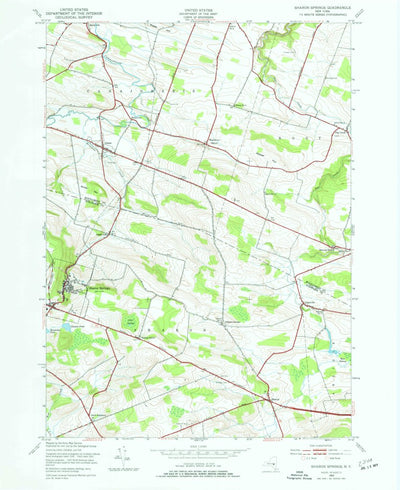 United States Geological Survey Sharon Springs, NY (1943, 24000-Scale) digital map