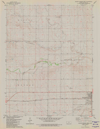 United States Geological Survey Sharon Springs West, KS (1979, 24000-Scale) digital map
