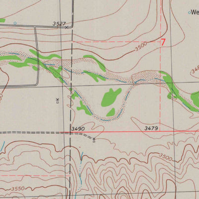 United States Geological Survey Sharon Springs West, KS (1979, 24000-Scale) digital map