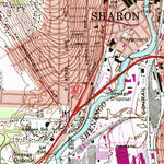 United States Geological Survey Sharon West, PA-OH (1962, 24000-Scale) digital map