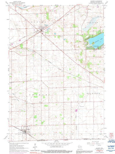 United States Geological Survey Sharon, WI (1960, 24000-Scale) digital map