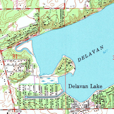 United States Geological Survey Sharon, WI (1960, 24000-Scale) digital map