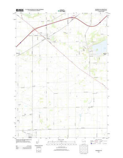 United States Geological Survey Sharon, WI (2013, 24000-Scale) digital map