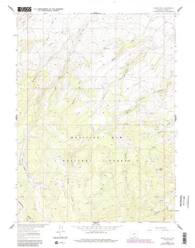 United States Geological Survey Sharp Hill, WY (1961, 24000-Scale) digital map