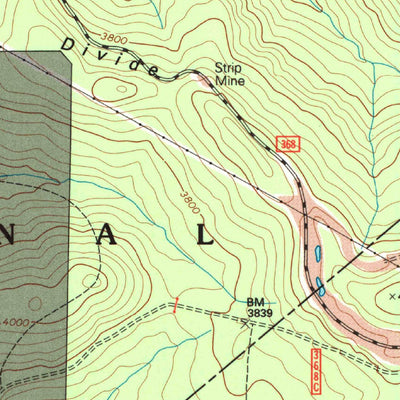 United States Geological Survey Sharp Knob, WV (1995, 24000-Scale) digital map