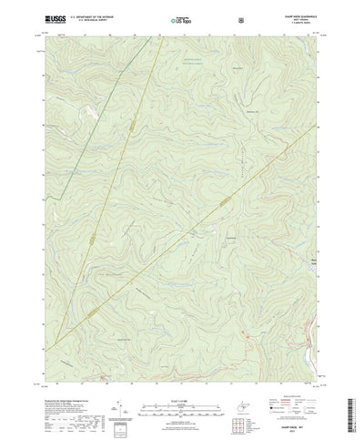 United States Geological Survey Sharp Knob, WV (2023, 24000-Scale) digital map