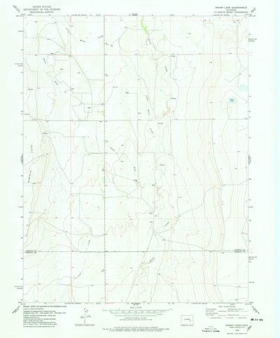United States Geological Survey Sharp Lake, CO (1978, 24000-Scale) digital map