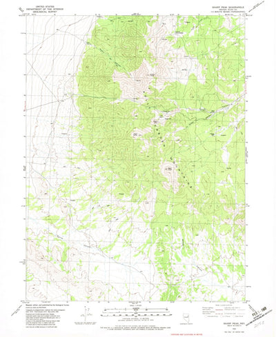 United States Geological Survey Sharp Peak, NV (1982, 24000-Scale) digital map