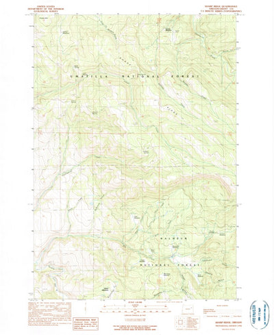 United States Geological Survey Sharp Ridge, OR (1990, 24000-Scale) digital map