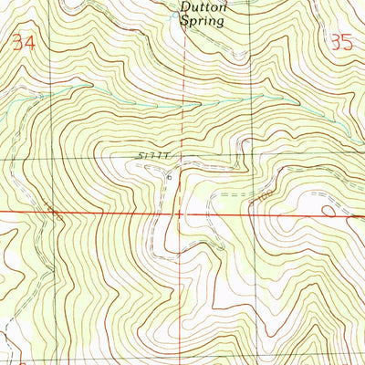 United States Geological Survey Sharp Ridge, OR (1990, 24000-Scale) digital map
