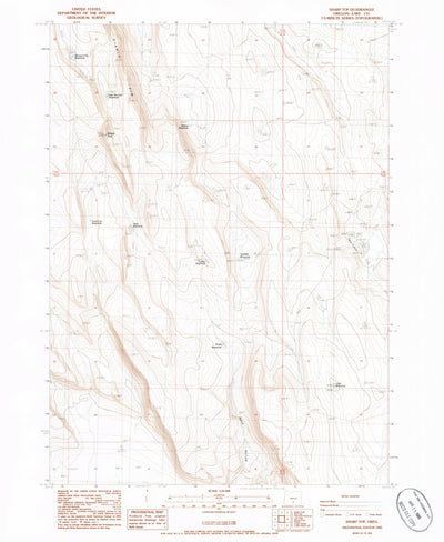 United States Geological Survey Sharp Top, OR (1985, 24000-Scale) digital map