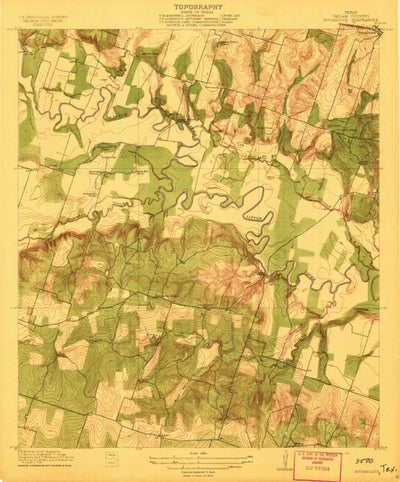 United States Geological Survey Sharp, TX (1912, 31680-Scale) digital map