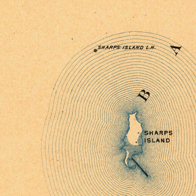 United States Geological Survey Sharps Island, MD (1904, 62500-Scale) digital map