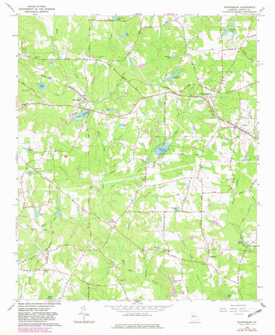 United States Geological Survey Sharpsburg, GA (1965, 24000-Scale) digital map