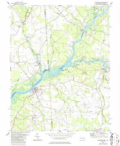 United States Geological Survey Sharptown, MD-DE (1955, 24000-Scale) digital map