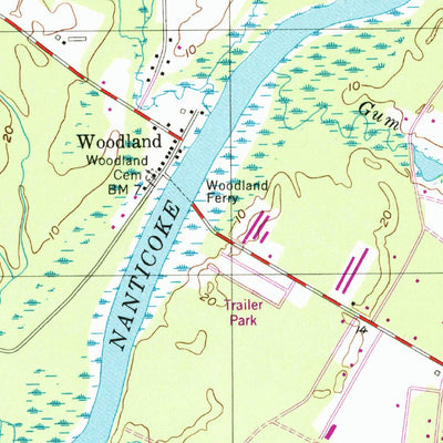 United States Geological Survey Sharptown, MD-DE (1955, 24000-Scale) digital map