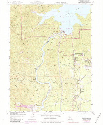 United States Geological Survey Shasta Dam, CA (1956, 24000-Scale) digital map
