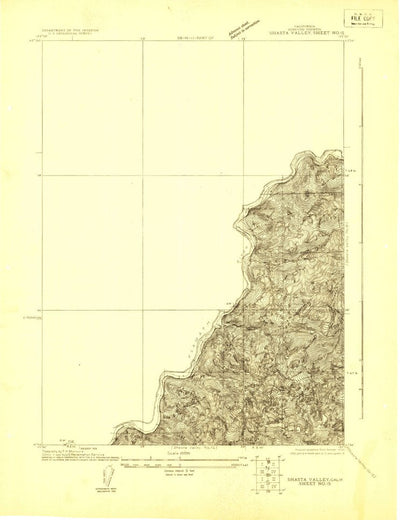 United States Geological Survey Shasta Valley Sheet No 15, CA (1922, 24000-Scale) digital map
