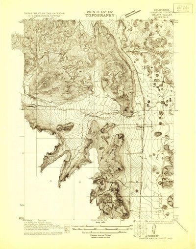 United States Geological Survey Shasta Valley Sheet No 2, CA (1921, 24000-Scale) digital map