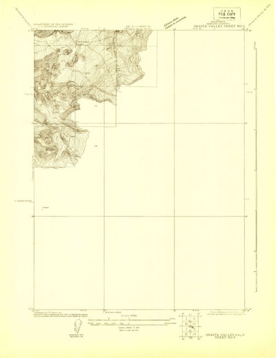 United States Geological Survey Shasta Valley Sheet No 9, CA (1922, 24000-Scale) digital map