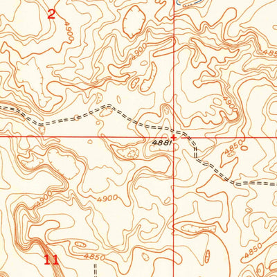 United States Geological Survey Shattuck Butte, ID (1950, 24000-Scale) digital map