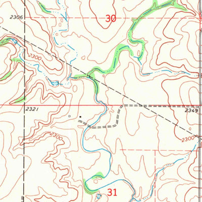 United States Geological Survey Shattuck NE, OK (1969, 24000-Scale) digital map