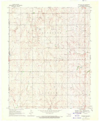 United States Geological Survey Shattuck NW, OK (1969, 24000-Scale) digital map