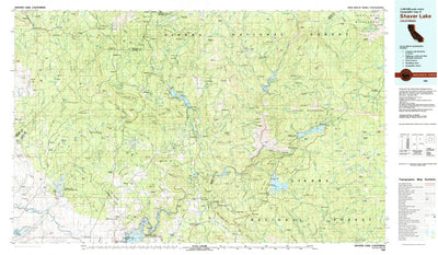 United States Geological Survey Shaver Lake, CA (1980, 100000-Scale) digital map