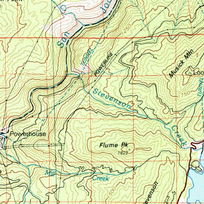 United States Geological Survey Shaver Lake, CA (1980, 100000-Scale) digital map