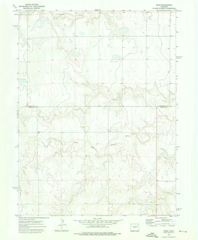 United States Geological Survey Shaw, CO (1973, 24000-Scale) digital map