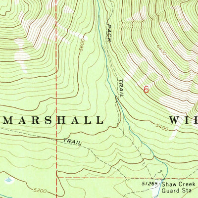 United States Geological Survey Shaw Creek, MT (1970, 24000-Scale) digital map
