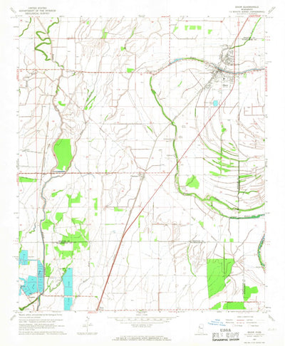 United States Geological Survey Shaw, MS (1967, 24000-Scale) digital map
