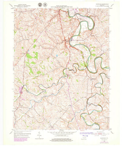 United States Geological Survey Shawhan, KY (1954, 24000-Scale) digital map