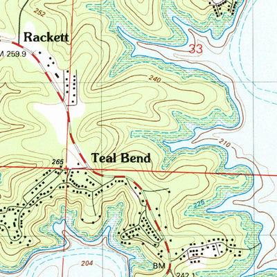 United States Geological Survey Shawnee Bend, MO (1983, 24000-Scale) digital map