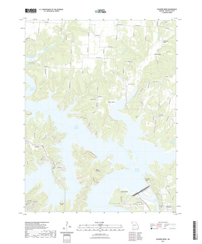 United States Geological Survey Shawnee Bend, MO (2021, 24000-Scale) digital map