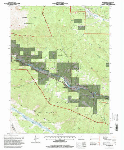 United States Geological Survey Shawnee, CO (1994, 24000-Scale) digital map