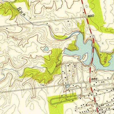 United States Geological Survey Shawnee Hills, OH (1954, 24000-Scale) digital map