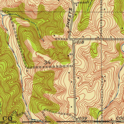 United States Geological Survey Shawnee, KS (1934, 24000-Scale) digital map