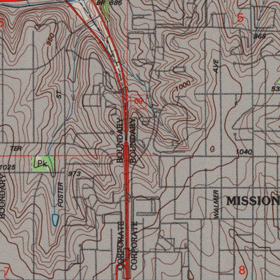 United States Geological Survey Shawnee, KS (1991, 24000-Scale) digital map