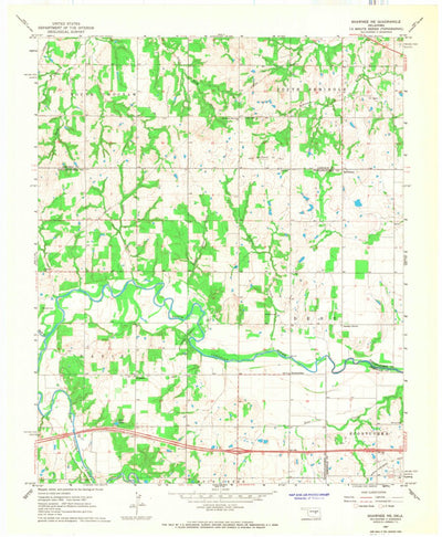 United States Geological Survey Shawnee NE, OK (1967, 24000-Scale) digital map