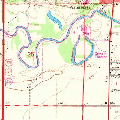 United States Geological Survey Shawnee, OK (1967, 24000-Scale) digital map