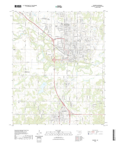 United States Geological Survey Shawnee, OK (2022, 24000-Scale) digital map