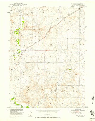 United States Geological Survey Shawnee, WY (1949, 24000-Scale) digital map