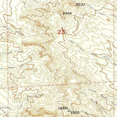 United States Geological Survey Shawnee, WY (1949, 24000-Scale) digital map