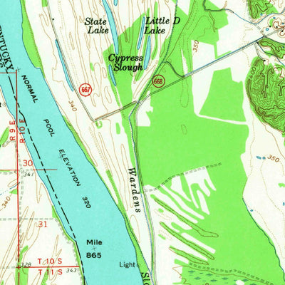 United States Geological Survey Shawneetown, IL-KY (1959, 62500-Scale) digital map