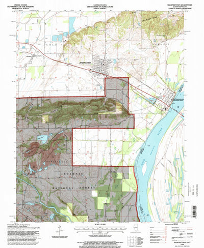 United States Geological Survey Shawneetown, IL-KY (1996, 24000-Scale) digital map