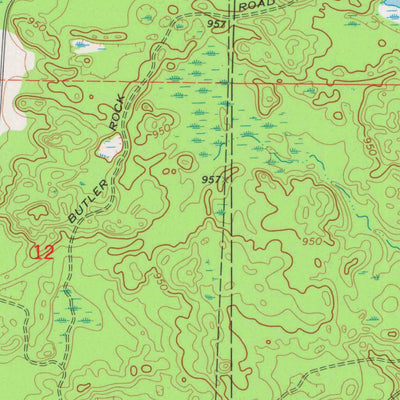 United States Geological Survey Shay Lake, WI (1973, 24000-Scale) digital map