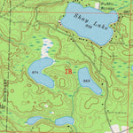 United States Geological Survey Shay Lake, WI (1973, 24000-Scale) digital map