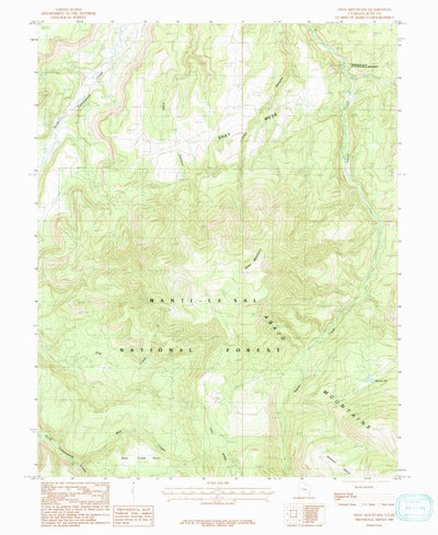 United States Geological Survey Shay Mountain, UT (1985, 24000-Scale) digital map